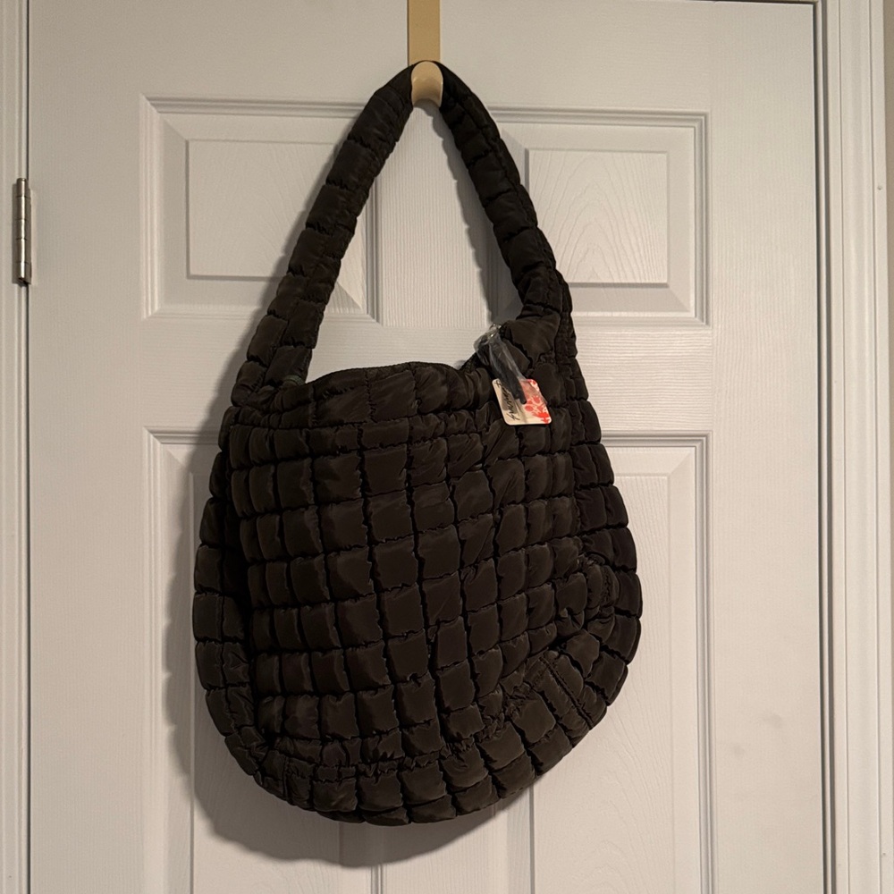 Free People FP Movement Quilted Army Green Carryall Bag